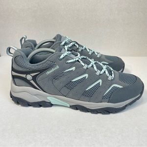 CloudVeil Expedition Trail Hiking Grey/ Aqua Shoe CoolMax Insoles; Women Size 11